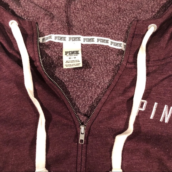 PINK Zip-up Sweatshirt - Picture 3 of 6